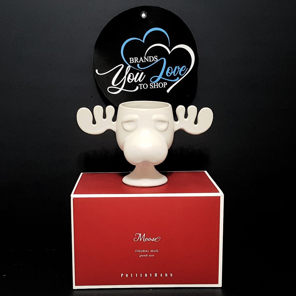 NEW Pottery Barn National Lampoon’s Christmas Vacation Moose Stoneware Mug